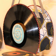 Charger l&#39;image dans la galerie, Sac à main Open en disque vinyle. Bleu/ Théatre
