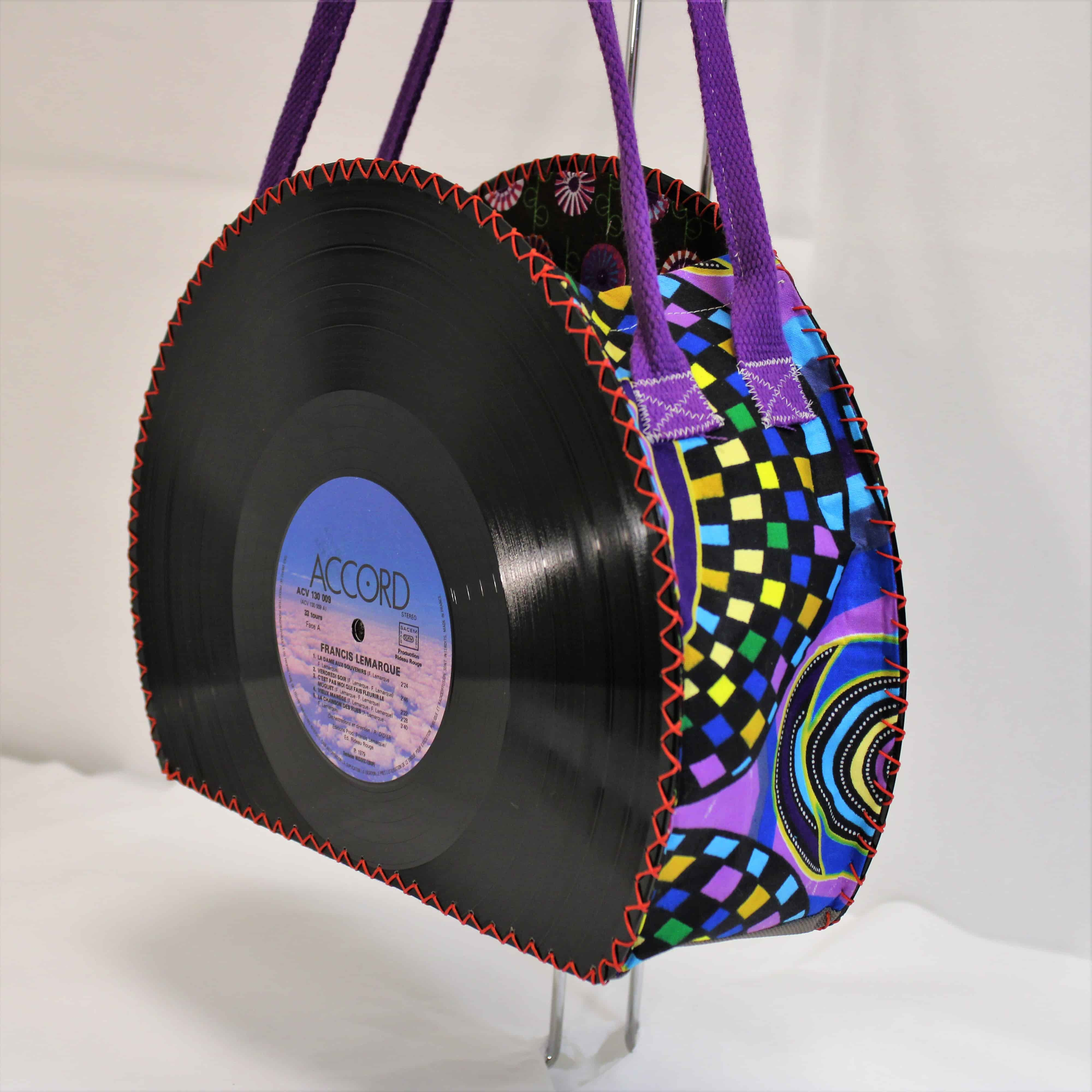 Sac à main Open en disque vinyle. Wax / Tom Tom Tommy – Disqu O Sacs