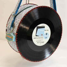 Charger l&#39;image dans la galerie, Sac à main Oldies en disque vinyle 25 cm. Bleu Ciel/Concerto
