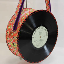 Charger l&#39;image dans la galerie, Sac à main Oldies en disque vinyle 25 cm. Rose vintage/ Odéon
