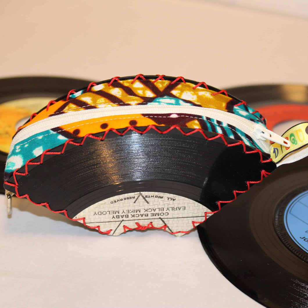 Porte-monnaie en disque vinyle. Wax/reggae